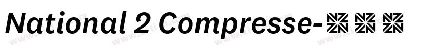 National 2 Compresse字体转换